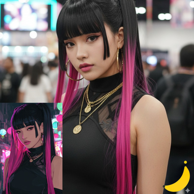 漫画转真人coser风格效果图