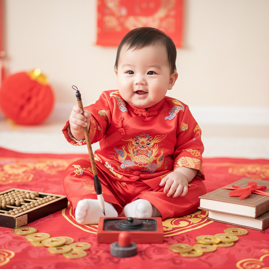 抓周风格效果图
