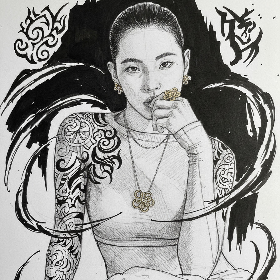 铅笔素描画风格效果图