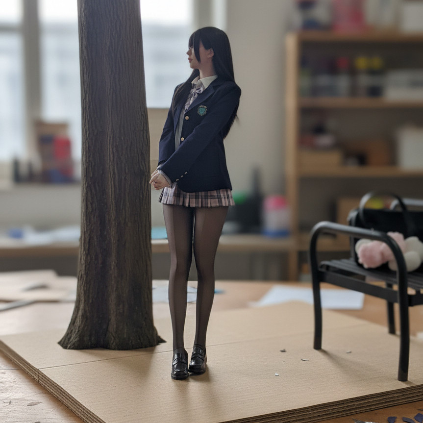 3D纸艺作品风格效果图
