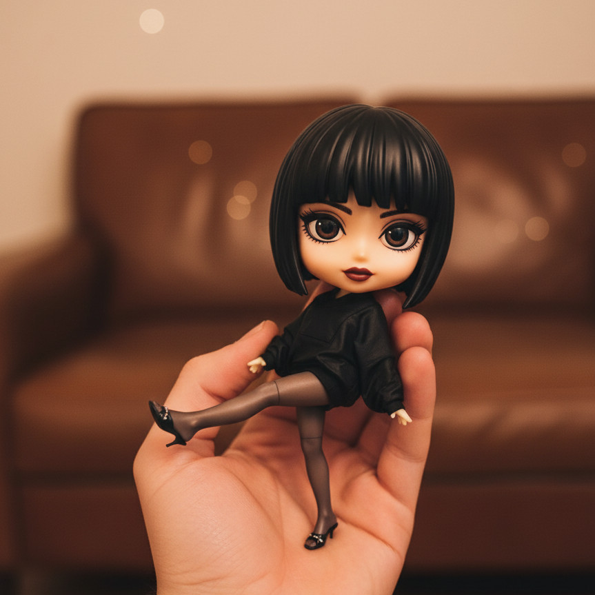Q版3D手办风格效果图