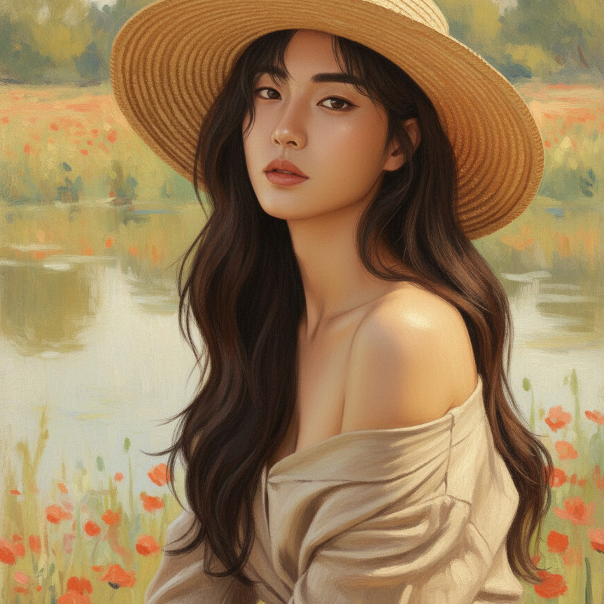 莫奈印象派风格效果图
