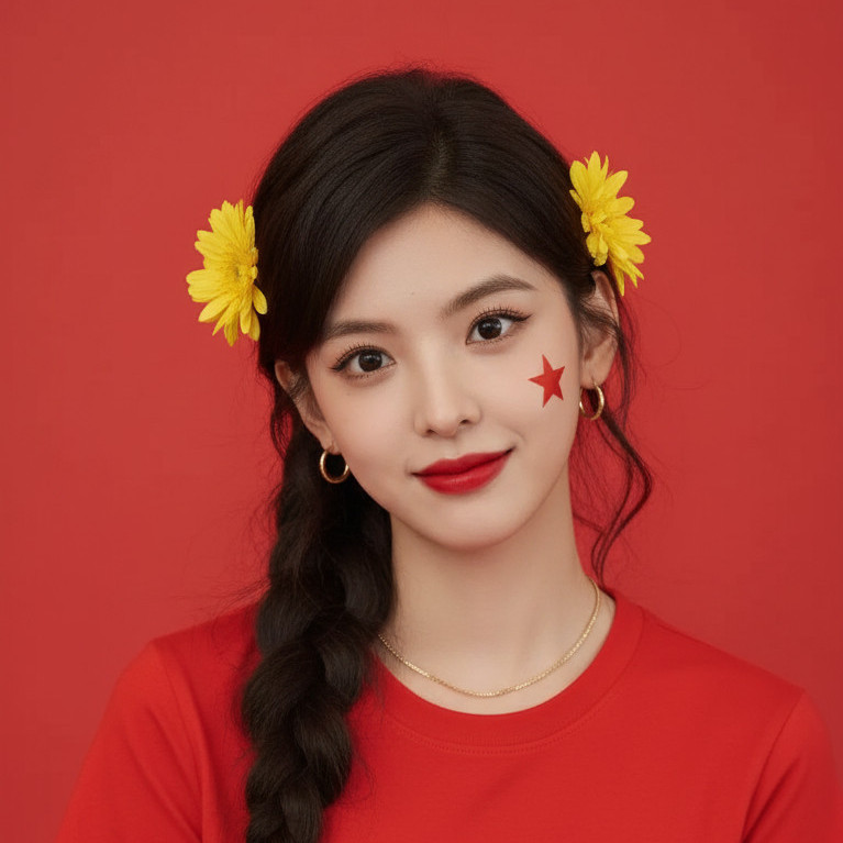 中国红（女生）🍌风格效果图