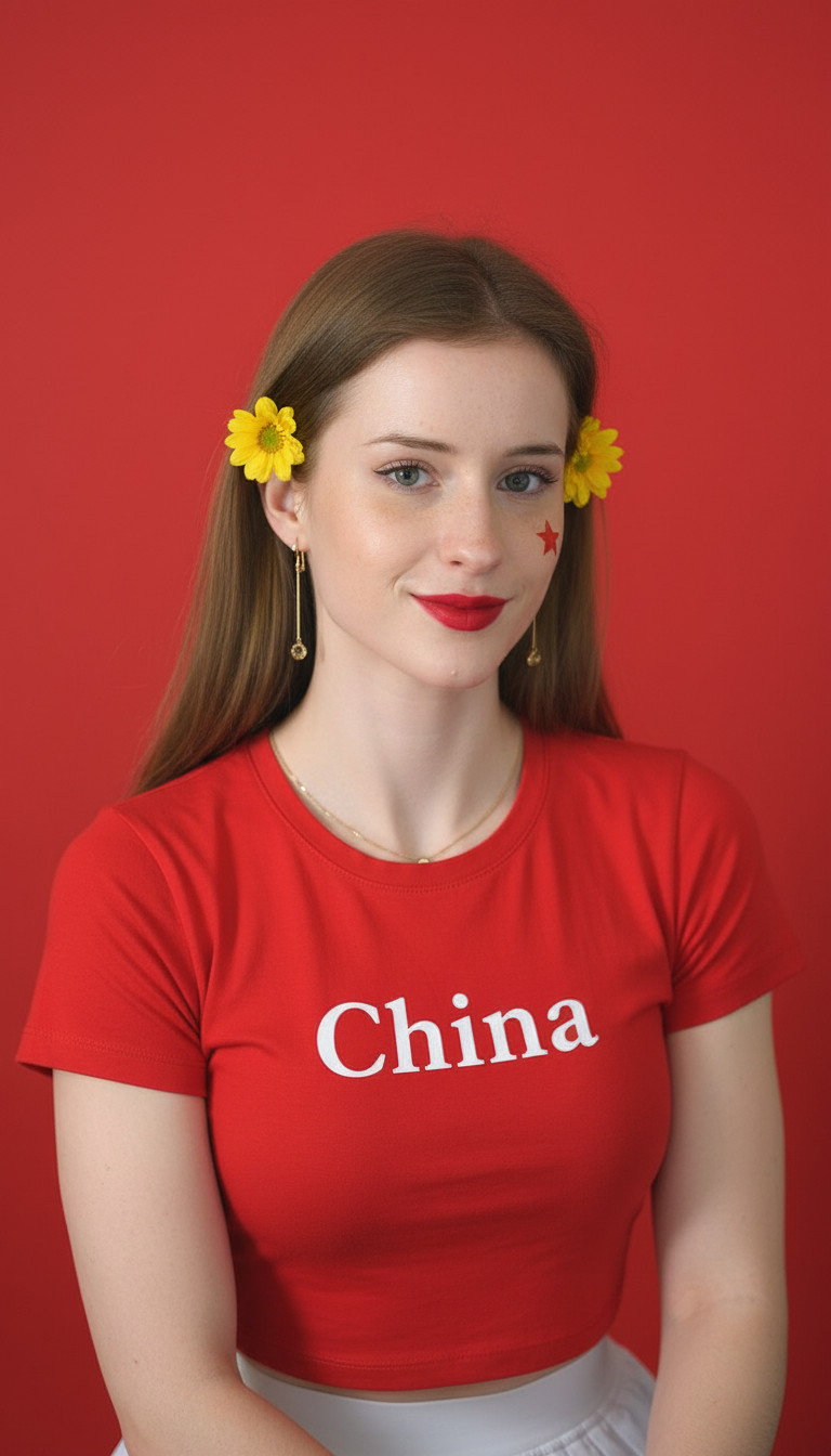 中国红（女生）🍌效果演示