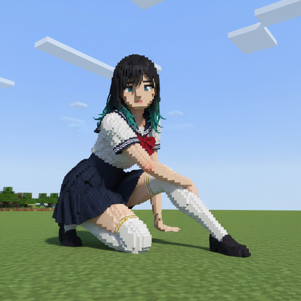 我的世界Minecraft风格风格效果图