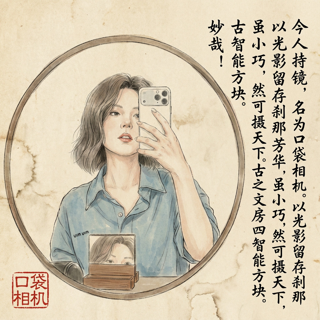 工笔风格水墨画效果图