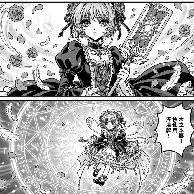 CLAMP《魔卡少女樱/XXXHOLiC》风风格效果图