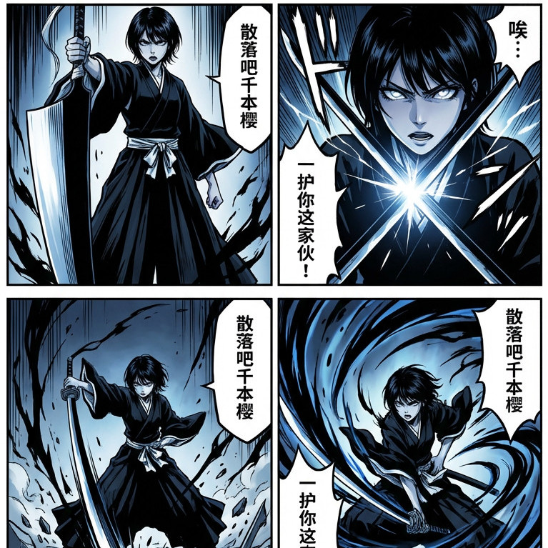 久保带人《死神》风风格效果图