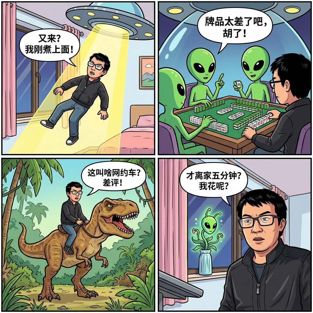 漫画说离谱的一天风格效果图