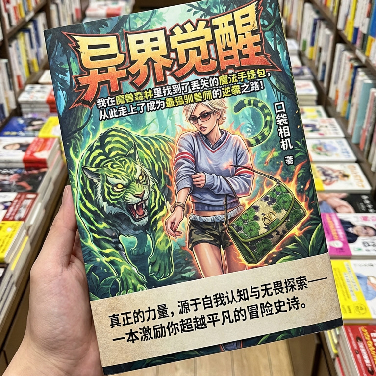 手持漫画书风格效果图
