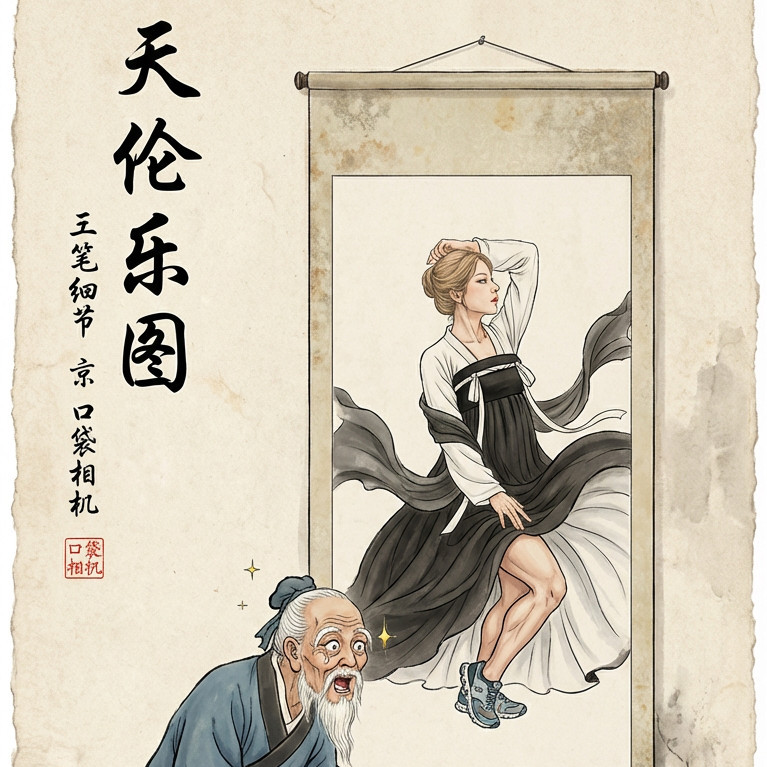 趣味水墨画风格效果图