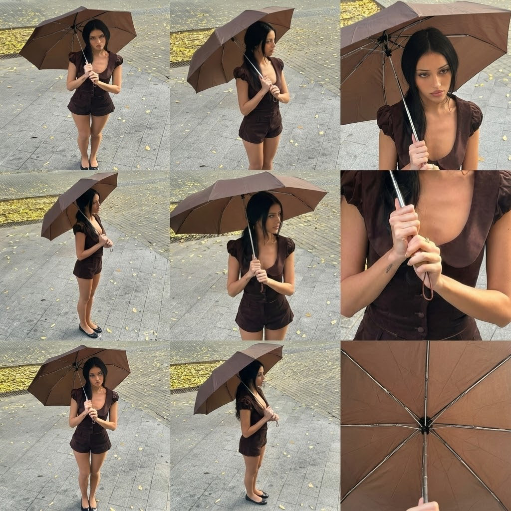 九个不同视角风格效果图