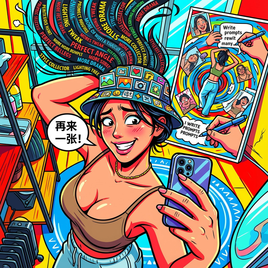 讽刺版（夸张表情+荒诞）风格效果图