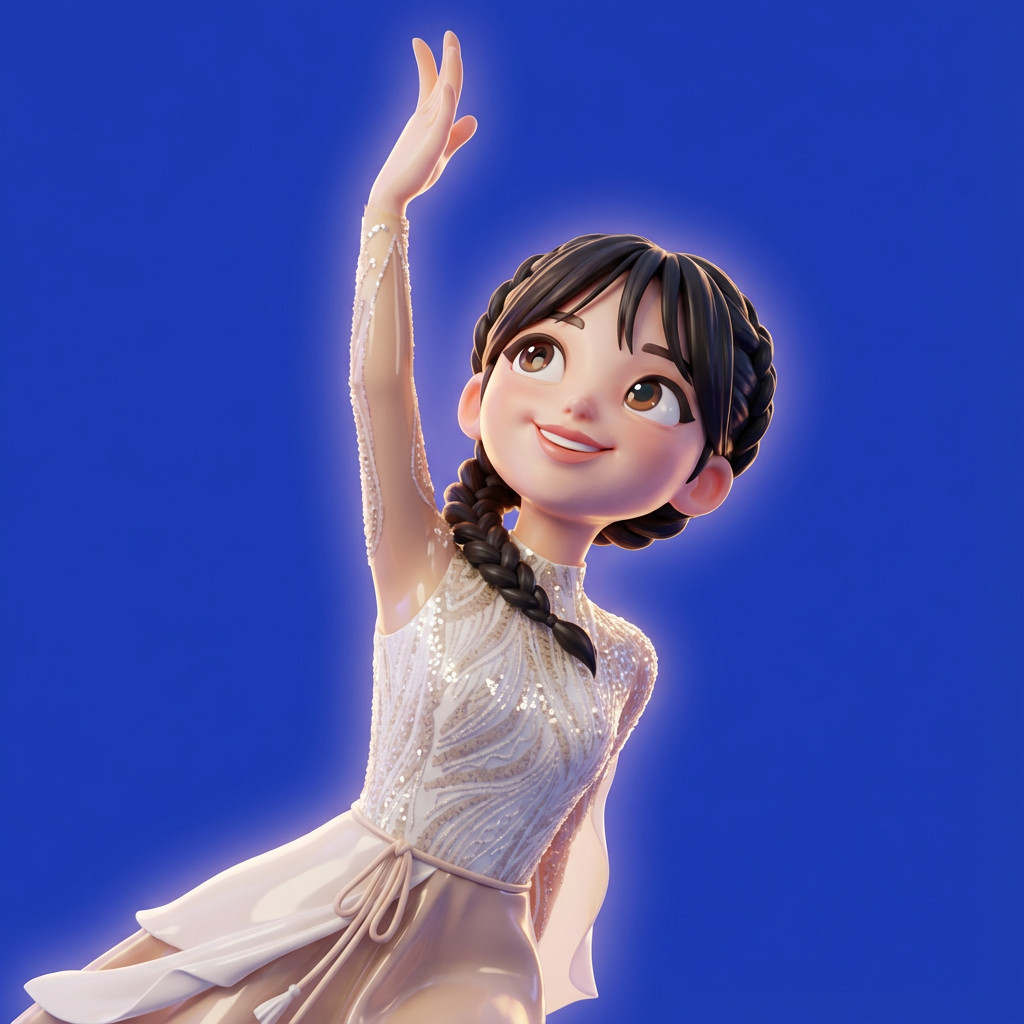 风格化的3D人物漫画风格效果图