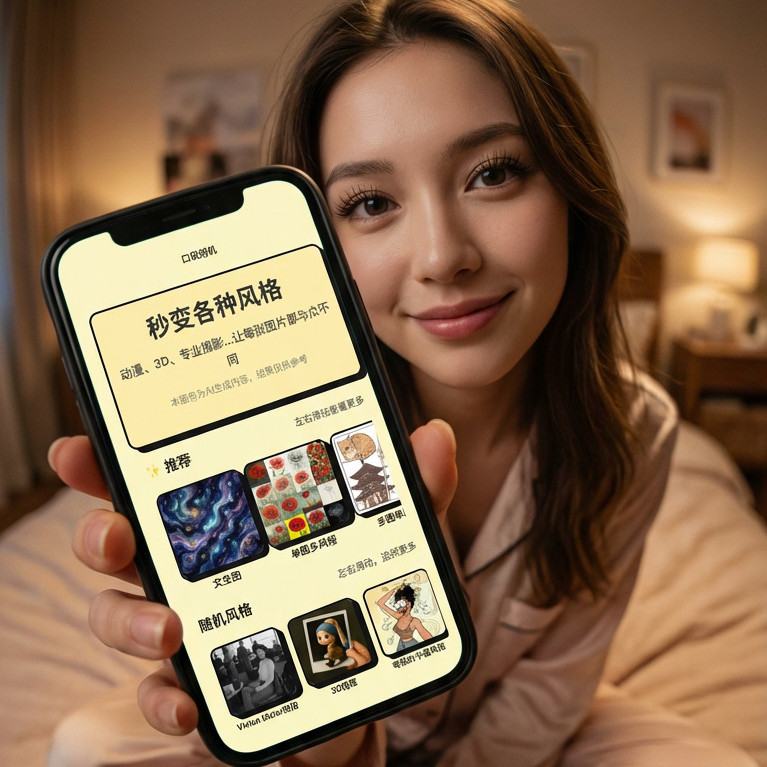 美女帮你宣传风格效果图