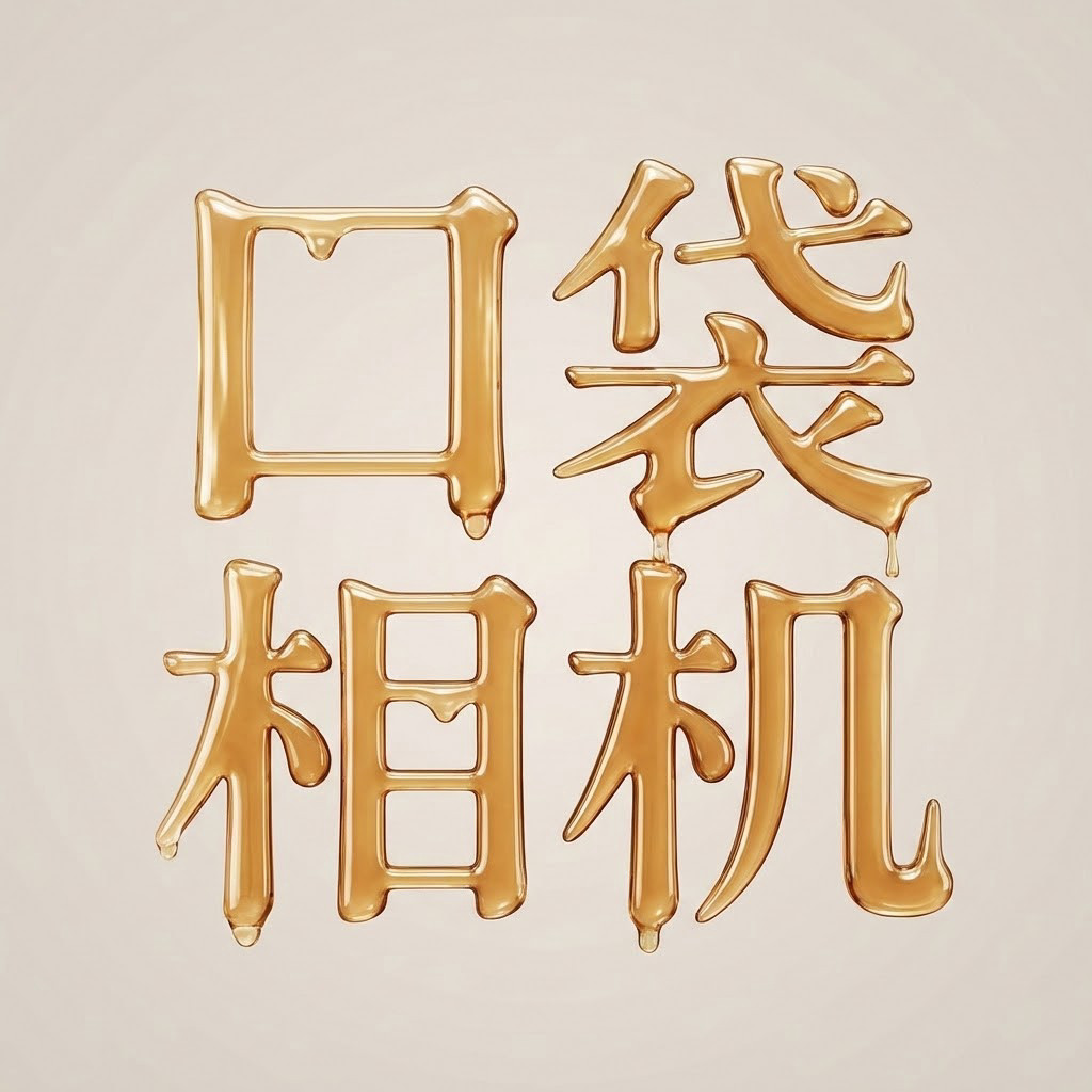 品牌液态光泽​​标志风格效果图