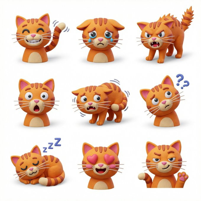 3x3的网格3D风格效果图