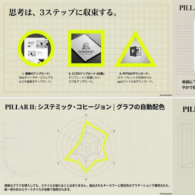 科技艺术霓虹灯 PPT 风格示例图