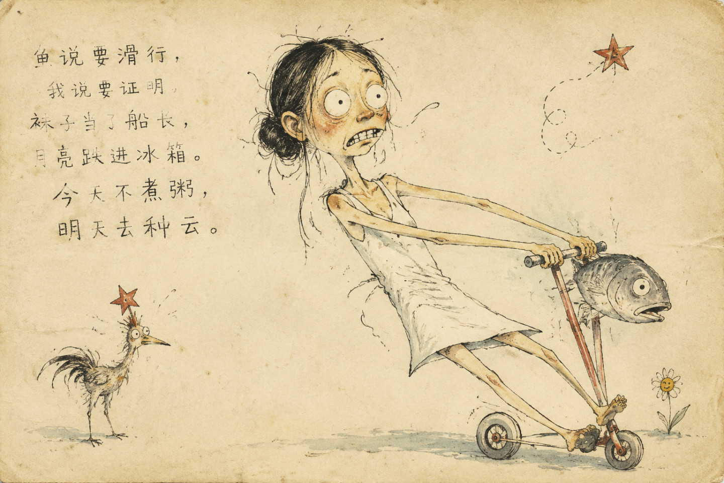 古怪苏联风插画效果演示