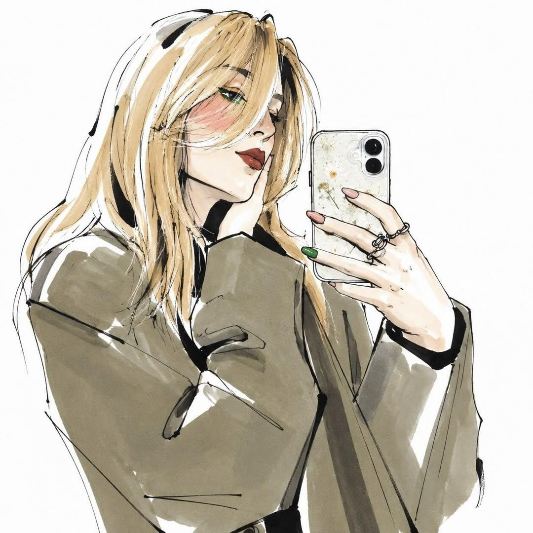 时尚编辑插图风格效果图