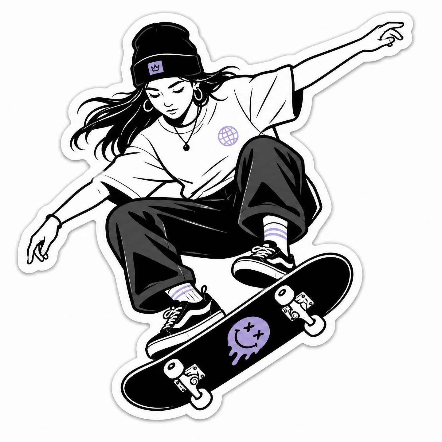 行贴纸艺术风格效果图