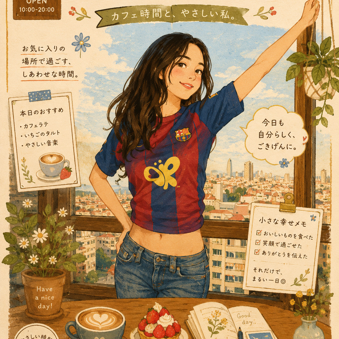 日系插画海报风格效果图