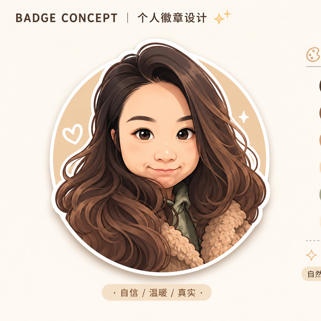 个人徽章设计风格效果图