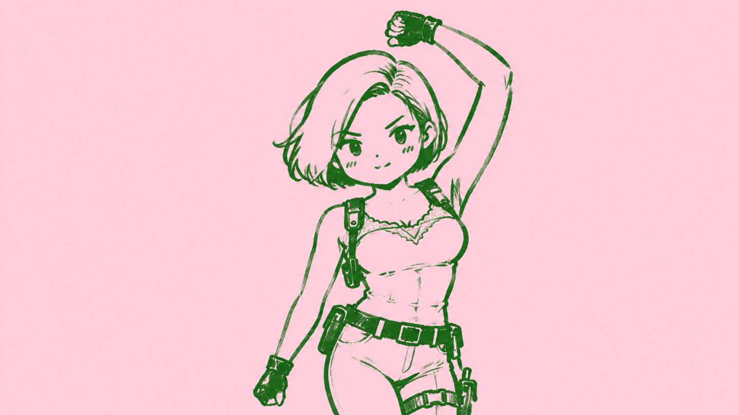 极简手绘涂鸦插图效果预览