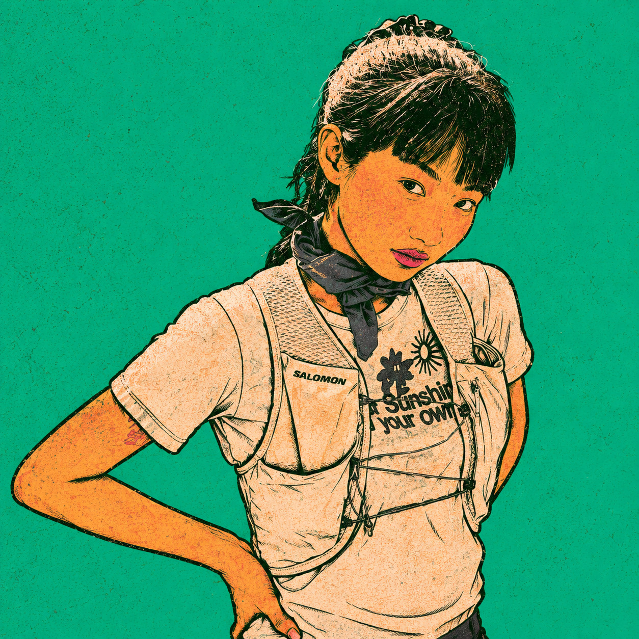 复古插画头像效果预览